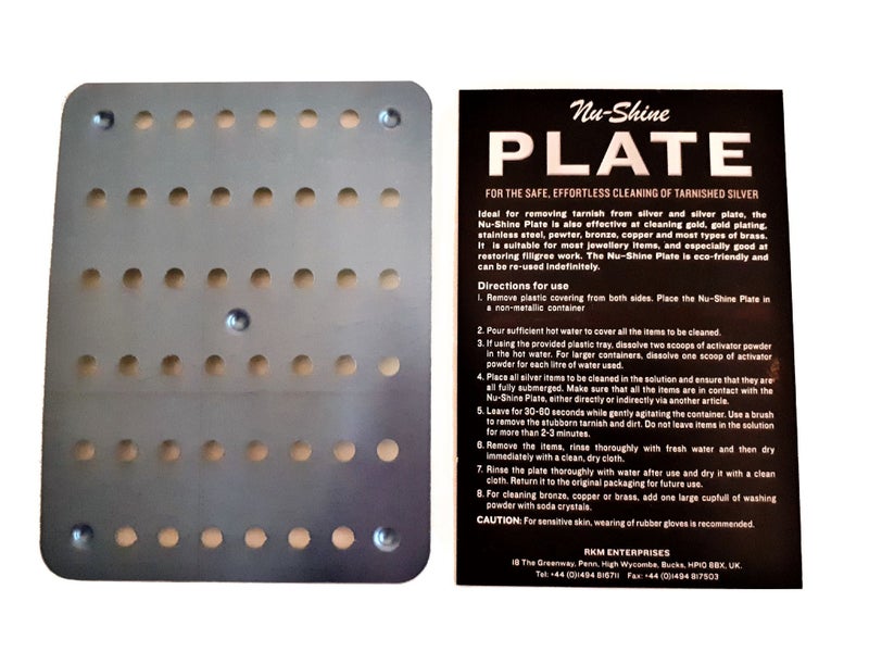 Nushine Magic Cleaning Plate (Small 11.5 x15.4cm) - Rapidly Cleans Many Items at Once! Reuse Multiple Times, no Harsh Chemicals Involved - Image 1